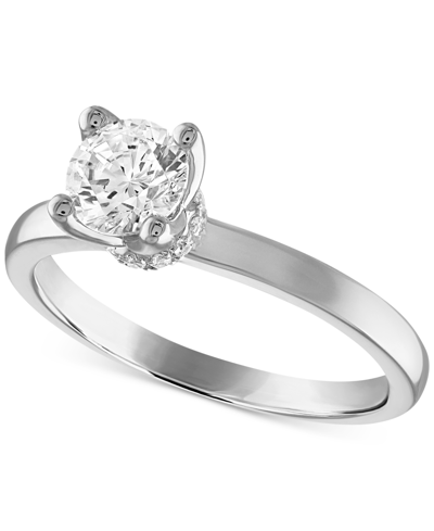 Shop Alethea Certified Diamond Solitaire Engagement Ring (3/4 Ct. T.w.) In 14k Gold Featuring Diamonds With The D In White Gold
