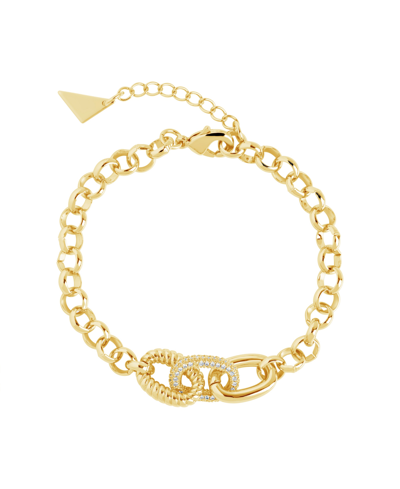 Sterling Forever Jaycee Bracelet In Gold-plated