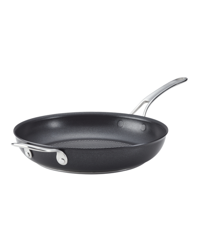 Shop Anolon X Hybrid Nonstick Frying Pan With Helper Handle, 12" In Dark Gray