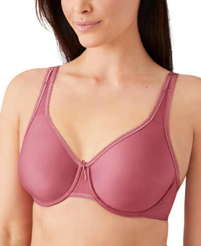 Shop Wacoal Basic Beauty Full-figure Underwire Bra 855192, Up To H Cup In Rose Wine