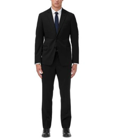Ax Armani Exchange Armani Exchange Mens Slim Fit Black Solid Suit Separates