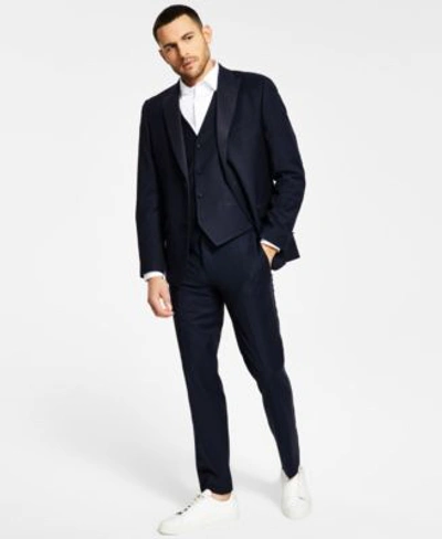 Shop Alfani Mens Slim Fit Navy Tuxedo Separates Created For Macys