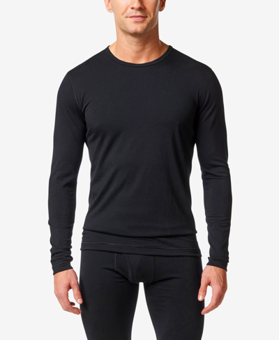 Shop Stanfield's Men's Pure Merino Wool Base Layer Undershirt In Black