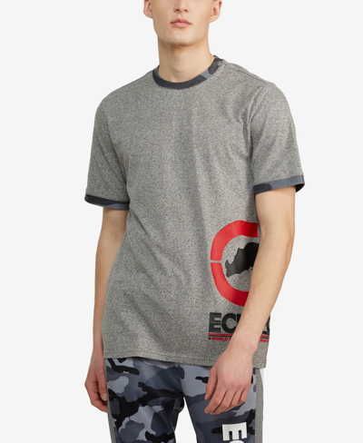 Shop Ecko Unltd Men's Short Sleeves Rock And Roll T-shirt In Gray Marle