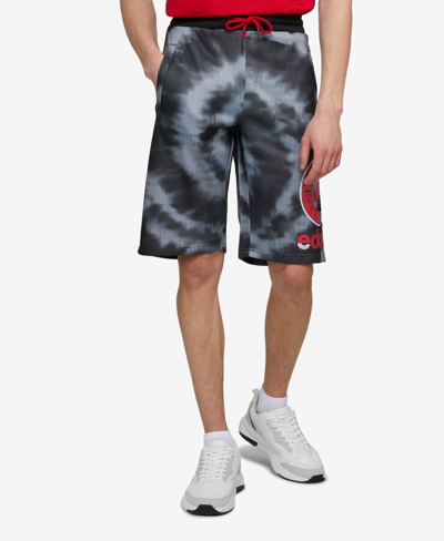 Shop Ecko Unltd Men's Big And Tall Star Burst Fleece Drawstring Shorts In Gray