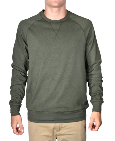 Shop Vintage Men's Stretch Jersey Long Sleeve Crewneck Shirt In Forest Night Heather