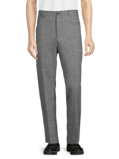 Shop Ted Baker Men's Textured Dress Pants In Light Grey