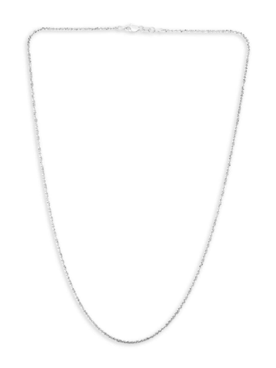 Shop Saks Fifth Avenue Women's 14k White Gold Sparkle Chain Necklace