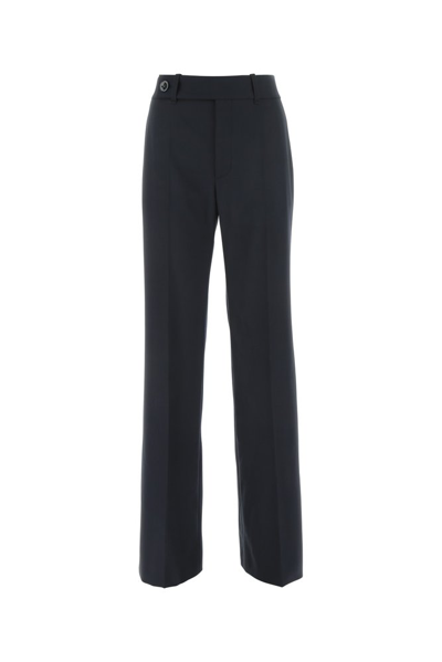 Shop Chloé Signature Flared Trousers In Navy