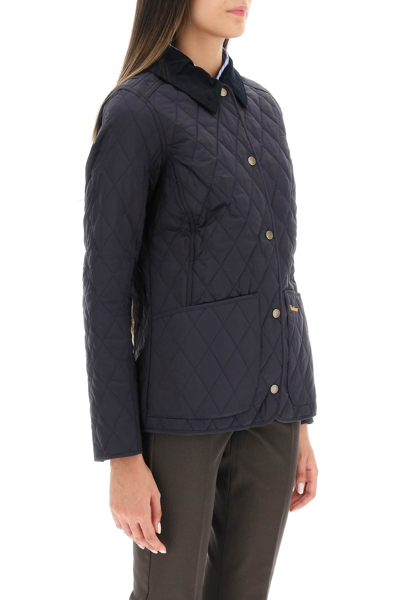 Shop Barbour 'annandale' Quilted Jacket In Blue