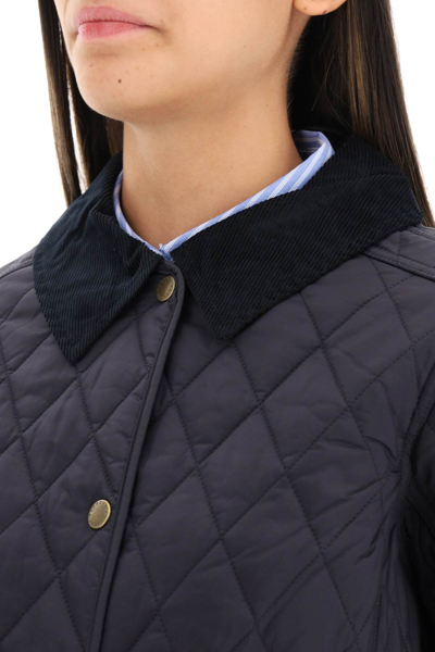 Shop Barbour 'annandale' Quilted Jacket In Blue