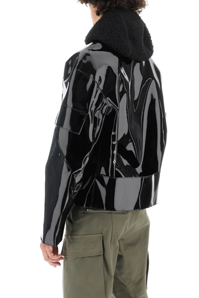 Shop Alyx Hooded Pvc Scout Jacket In Black