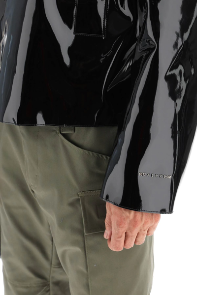 Shop Alyx Hooded Pvc Scout Jacket In Black