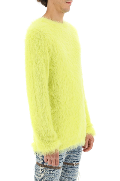 Shop Alyx Fur-effect Sweater In Yellow