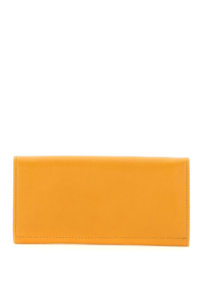 Shop Il Bisonte Leather Wallet In Orange