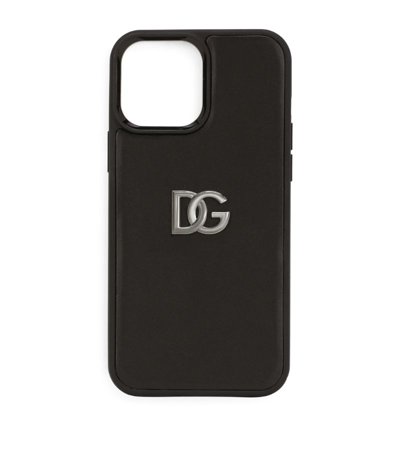 Shop Dolce & Gabbana Leather Iphone 13 Pro Case In Multi