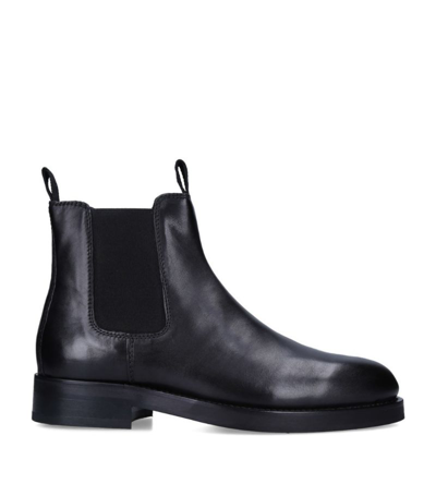 Shop Belstaff Leather Longton Boots In Black