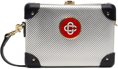 Shop Casablanca Silver Globe-trotter Edition Miniature Case Bag