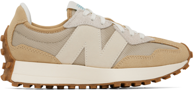 Shop New Balance Tan 327 Sneakers In Incense