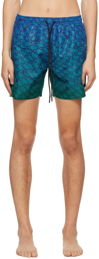 Off-White Arrows monogram-print Swim Trunks - Farfetch