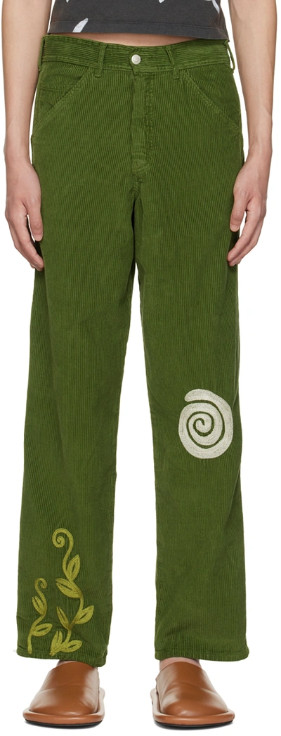 Shop Carne Bollente Khaki Night Of The Giving Heads Jeans