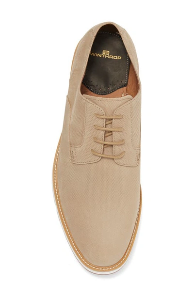 Winthrop Pelton Suede Derby In Taupe Nubuck