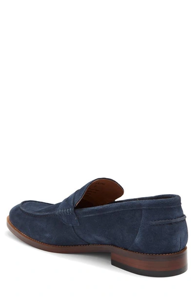 Shop Winthrop Hamilton Leather Loafer In Navy Suede