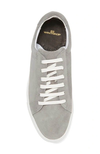 Shop Winthrop Clay Leather Sneaker In Grey Suede