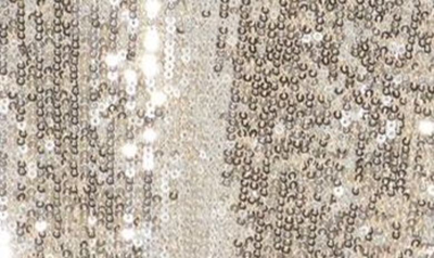 Steve Madden Stretch Sequin Camisole In Silver Sequin
