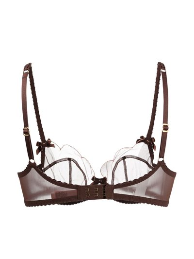 Shop Agent Provocateur Lorna Plunge Underwired Bra In Red