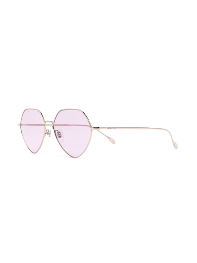 Gucci Round-frame Tinted Sunglasses In Gold