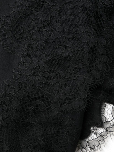 Shop Carine Gilson Lace-detail Silk Cami Top In Black
