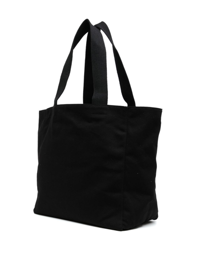 Shop Agnès B. Logo-print Tote Bag In Black