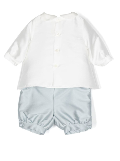 La Stupenderia Satin-finish Bloomer Trousers In White