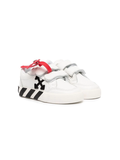 Shop Off-white Side Logo-print Touch-strap Sneakers In White