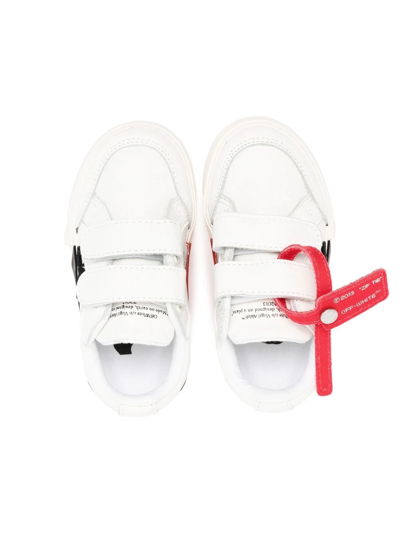 Shop Off-white Side Logo-print Touch-strap Sneakers In White