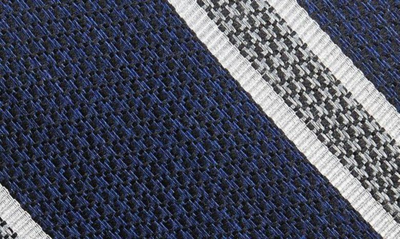 Shop Nordstrom Russo Stripe Silk Tie In Navy