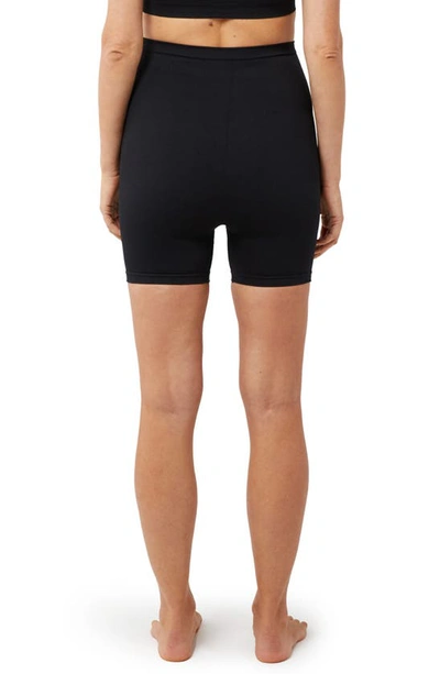 A Pea In The Pod Brrr Seamless Maternity Biker Shorts In Black