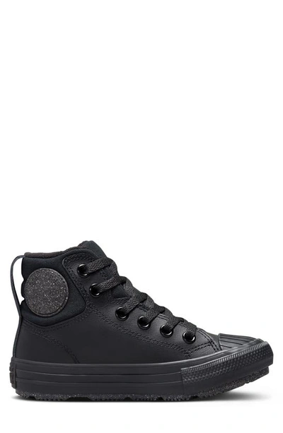 Shop Converse Kids' Chuck Taylor® All Star® Berkshire Boot In Black/ Black/ Iron Grey