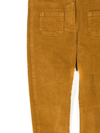 Shop Tartine Et Chocolat Straight-leg Corduroy Trousers In Brown