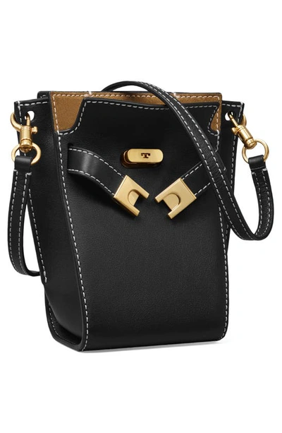 Tory Burch Lee Radziwill Petite Bucket List Bag In Black