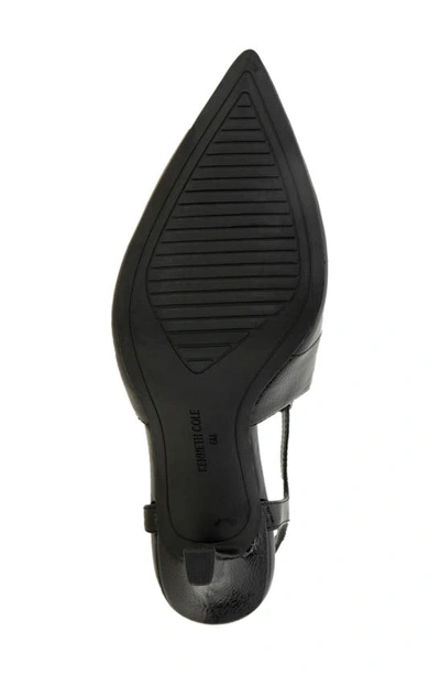 Kenneth Cole New York Womens Textured Faux Leather Ankle Strap In Black