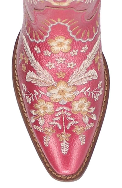 Dingo Primrose Western Boot In Fuchsia Metallic