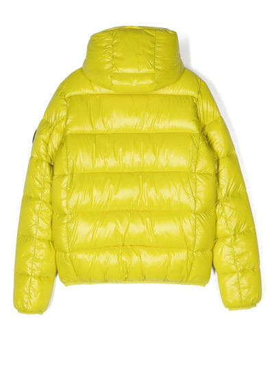 Save The Duck Logo-patch Padded Jacket In Green