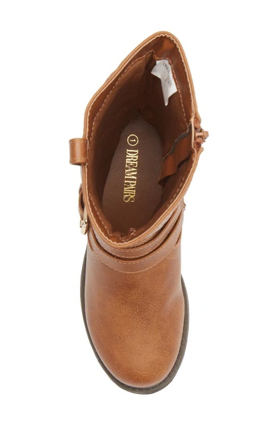 Dream Pairs Moto Knee High Boot In Tan