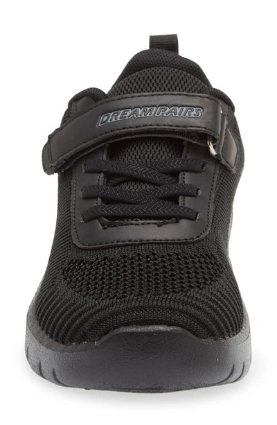 Shop Dream Pairs Knit Low Top Sneaker In Black/ Dark/ Grey