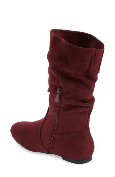 Dream Pairs Riding Boot In Burgundy