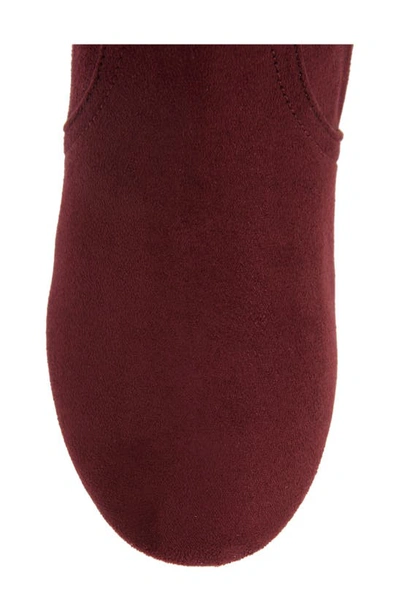 Dream Pairs Riding Boot In Burgundy