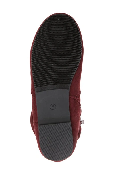Dream Pairs Riding Boot In Burgundy