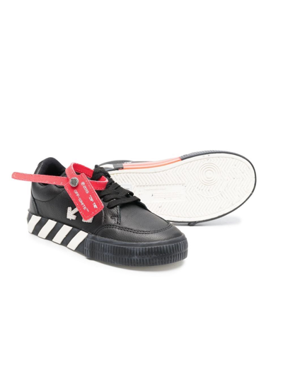 Off-white Vulcanized Sneakers In Black